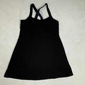 Cabi Black Crisscross Strap A-Line Dress Style Size L Little Black Dress Luxury